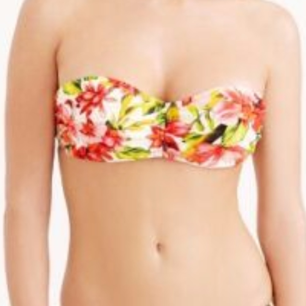 NWT J.CREW HIBISCUS HIDDEN UNDERWIRE BIKINI 32B - Picture 4 of 4